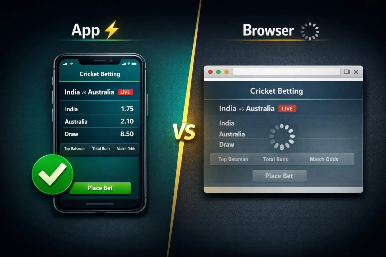 App vs browser betting speed